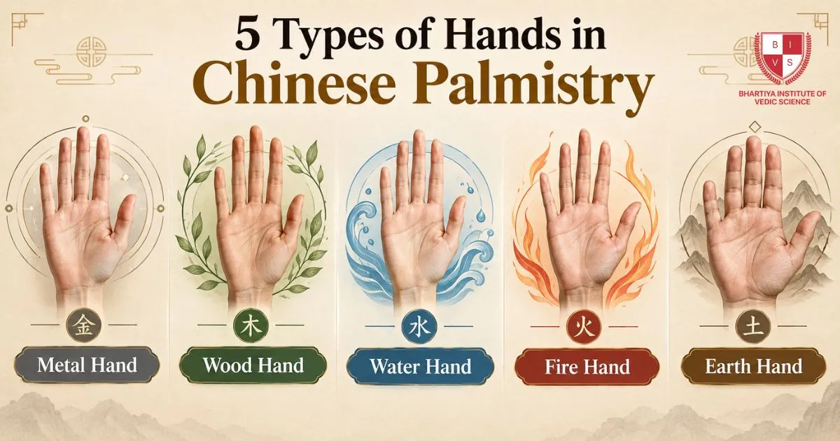 5 Types of Hands in Chinese Palmistry